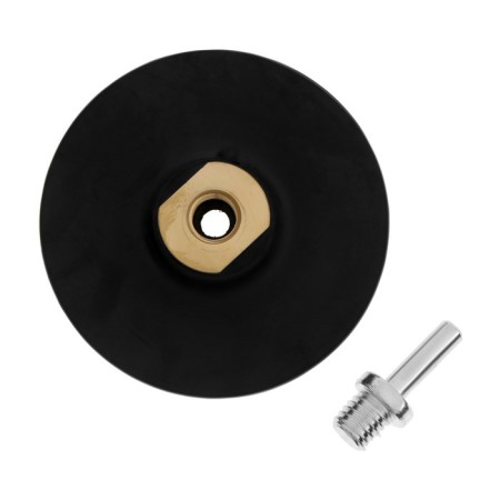 Velcro nozzle for drill and ushm tundra, thin rubber disc, M14, with an adapter, 100 mm-1