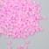 Glass beads 8/0 "matte translucent. Pink marshmallow" 10 g