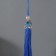 Decor for creativity Textile "Padishah brush" Indigo set 2 pcs 9x1 cm