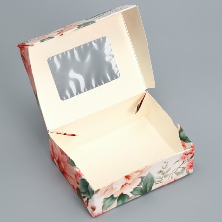Confectionery packaging, a box with “Flower” lamination, 10 x 8 x 3.5 cm-2