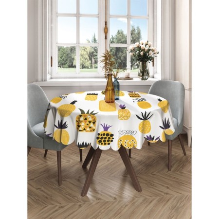 The tablecloth “Fragrant pineapple”, round, Saten, d = 150 cm-2