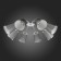 Ceiling EVOLUCE lamp. Sle103002-08. Maleonte. 8x40 watts, E14, 84x84x24 cm, chromium color