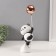 Polystone souvenir "Panda takes the golden ball" Black and white 7.5x14x31 cm