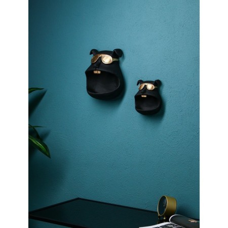 Set of stands for the little things "dog", polystone, 25 cm, black color-4