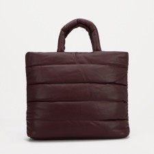 Zipper bag with zipper, burgundy color
