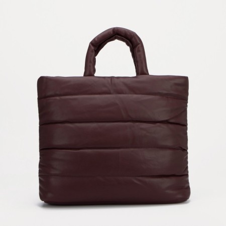 Zipper bag with zipper, burgundy color
