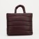Zipper bag with zipper, burgundy color