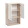 Bathroom cabinet "Vega 5004" White/oak Kronberg, 50 x 24 x 80 cm