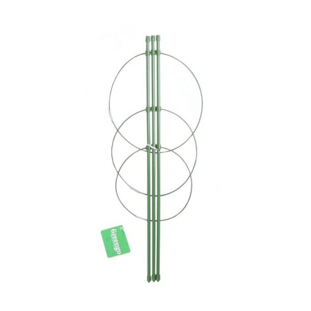 Кустодержатель, d = 15–17–19 см, h = 44 см, 3 кольца, металл, зелёный, Greengo-1