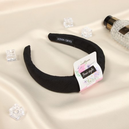 Hair rim "Jeannette" Classic Texture, 3 cm, black-1