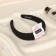 Hair rim "Jeannette" Classic Texture, 3 cm, black