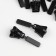 Automatic lock for lightning "Tractor", No. 8, 10 pcs, black color