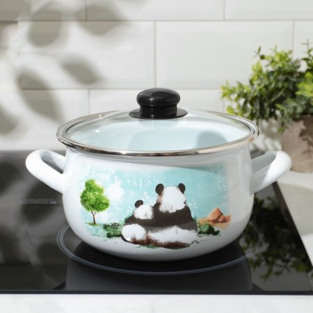 Panda pan, 3.1 l, glass cover-5