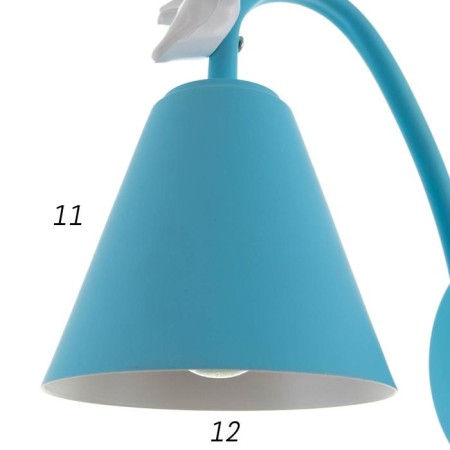 Sconces "Deer" 1ke27 40W Blue 22x12x34.5 cm-5
