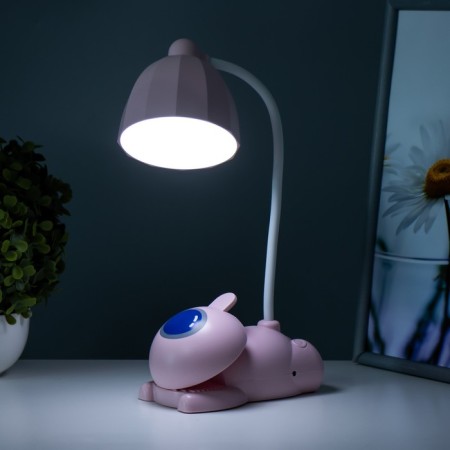 Robot table lamp LED 5W USB AKB Pink 11.8x7.8x31 cm Risalux-2