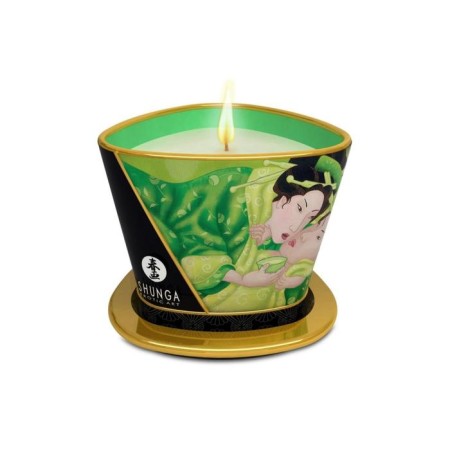 Candle - aromaticoma for shunga massage "Exotic green tea", 170 ml-6