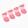 Dog boots, rubber, set 4 pcs, size m, pink