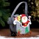 New Year's basket for decor "Santa Claus and Sani" 13 × 7 × 19 cm