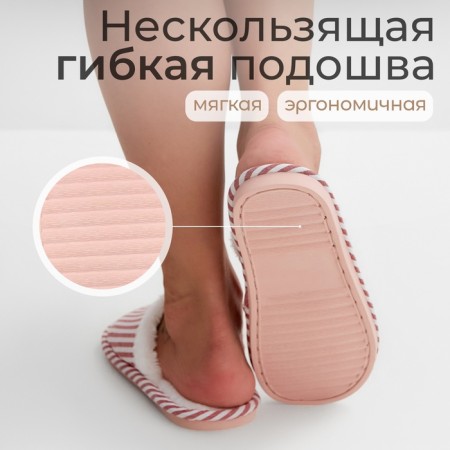 Women's slippers, size 38-39, red-1