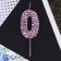 Candle for the cake, number “0”, pink, 4 x 10 cm.