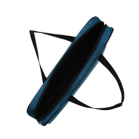 Folder with A4 handles, 350 x 270 x 60 mm, textile, premium office PDM-111 "Aquamarin"-4