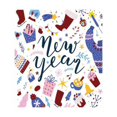 Set of napkins for setting the table "Happy New Year", rectangular, size 32x46 cm, 4 pcs-2