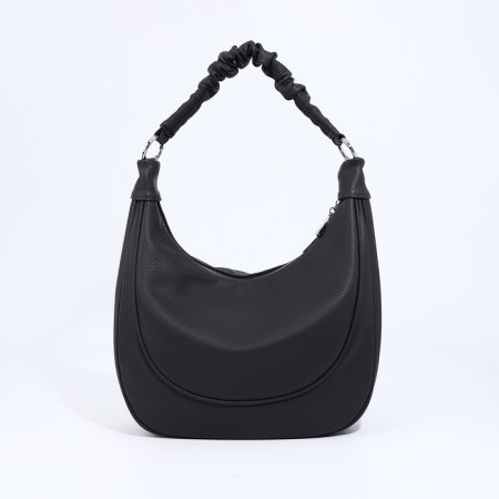 Load bag with zipper, external pocket, long belt, dark gray color