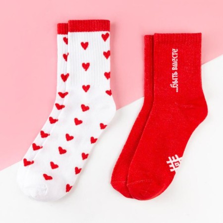 Набор женских носков KAFTAN "Love is“ 2 пары, размер 36-39 (23-25 см)-1