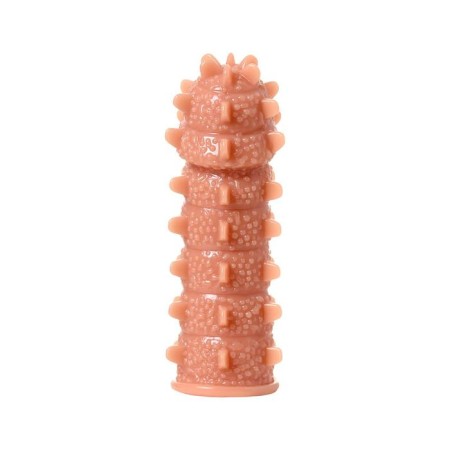 Nozzle with additional stimulation, realistic, TPR, bodily, 12.7 cm-1