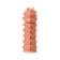 Nozzle with additional stimulation, realistic, TPR, bodily, 12.7 cm