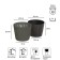 Sandy Round Kashpo, 2 items: internal and outer capacitance, 5 l, color gray color