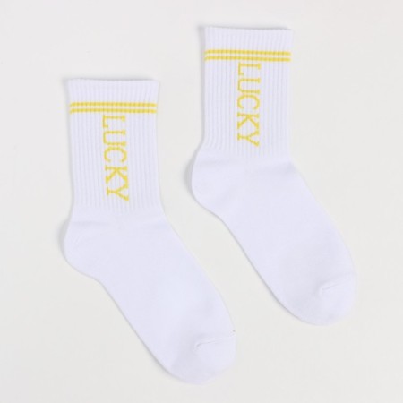 Children's socks, white color/Lucky, size 20-1