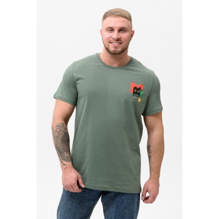 Male T -shirt, size 50, khaki color