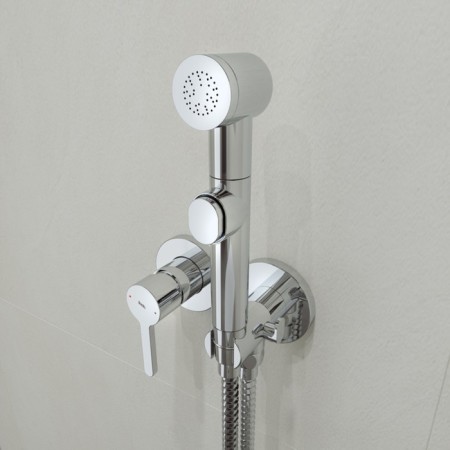 Mixer for IDDIS AXESES AXESESBR2I08, with a hygienic shower, built -in, chrome-1