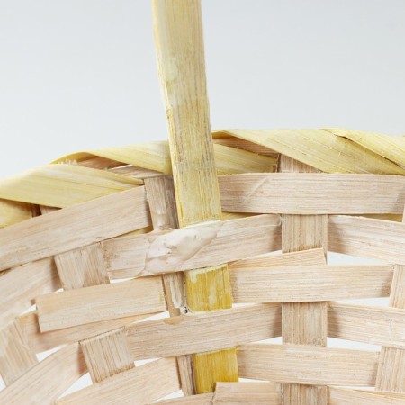 A set of wicker baskets, D16x10/31 cm, d19x11x33 cm, d21x12x35 cm, 3 pcs, yellow, bamboo-4
