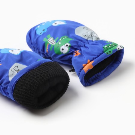 Winter children's mittens minku, blue color, 18cm-2