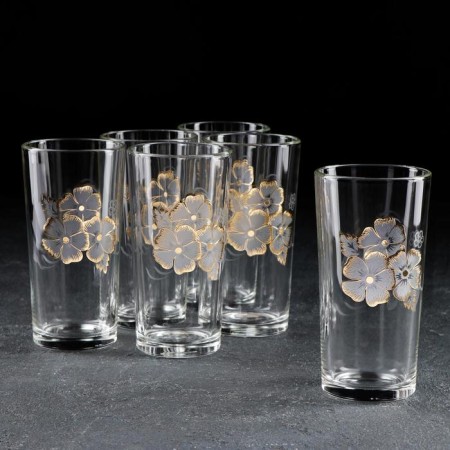 Set of high glasses "Tenderness", 230 ml, 6 pcs