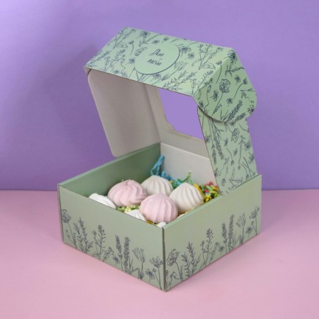 Self -charged box, with a window, "for you" 19 x 19 x 9 cm-3