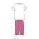 Pajama for the girl PlayTode: T -shirt and Bridges, height 110 cm