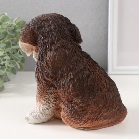 Figure "Puppy Senya" height 16 cm, width 12 cm, length 17 cm.-3