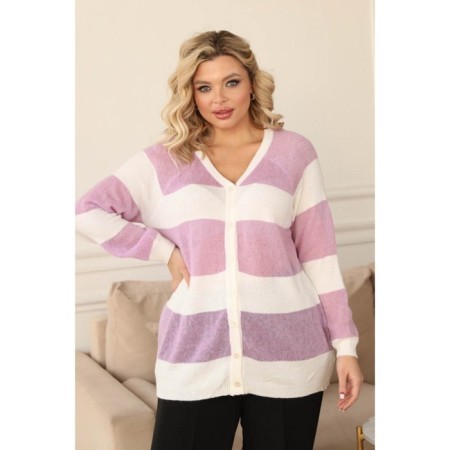 Cardigan female, size 50, white color-6