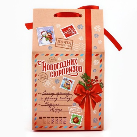 Packaging for confectionery "New Year's surprises", 8 x 10 x 16 cm, New Year-4