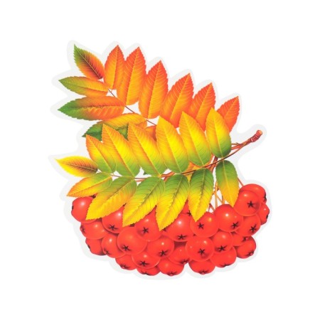 Decoration on the tape "Rowal" leaves, berries, 18x18 cm