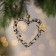 Decorative suspension "Heart with a star", 8 × 18 cm