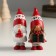 Polystone souvenir "Santa Claus with a candle/granny with a gift" MIX 6.5x4.5x10 cm