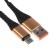 ONE Depot S03, microUSB - USB, 2.4 A, 1 meter, textile braid, black