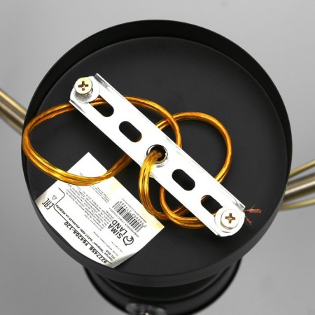 Chandelier "Charlene" 3he27 40w Black-Latun 49x49x29 cm Bayerlux-6