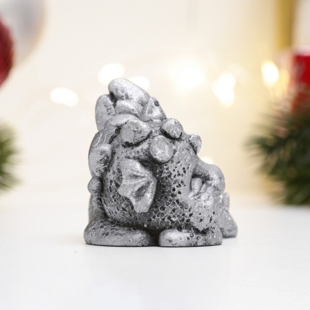 Figure "Dragon with spikes" steel with an echoing sister, 8.5x3x5.5cm-3