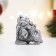 Figure "Dragon with spikes" steel with an echoing sister, 8.5x3x5.5cm