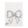 Polyethylene “bow” package white-black 30x40 cm 50 μm
